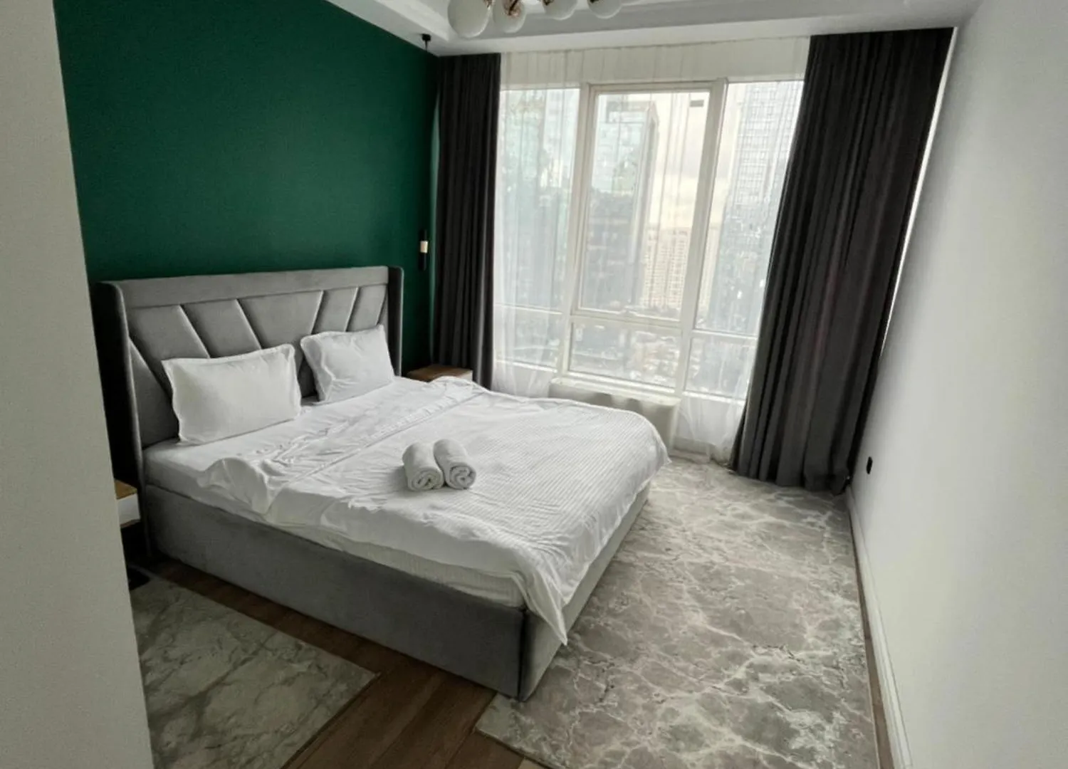 Стильная Квартира В Жк Нурлы Тау Almaty Apartment